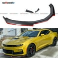 thumbnail image 1 of Front Lip Compatible with 2016-2024 Chevy Camaro LT LS RS SS, Red Line Air Dam Lower Chin Spoiler Splitter Fit for 16-24, Protection Body Kit (Matte Black), 1 of 9