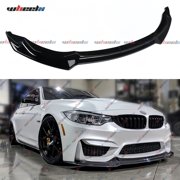 Front Lip Compatible with BMW F80 F82 F83 M3 M4 Sedan Coupe 2015-2020, Bumper Air Dam Lower Chin Splitter Protection Body Kit Fits for 2015 2016 2017 2018 2019 2020 Gloss Black