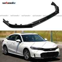 Front Lip Compatible with 2025 Honda Civic 4-Door Sedan, Bumper Air Dam Lower Chin Spoiler Splitter Protection Body Kit (Glossy Black)