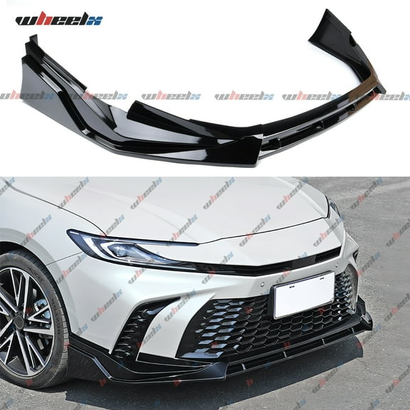 Front Lip Compatible with 2025 Toyota Camry SE XSE, Air Dam Lower Chin Bumper Splitter Protection Body Kit (Glossy Black)