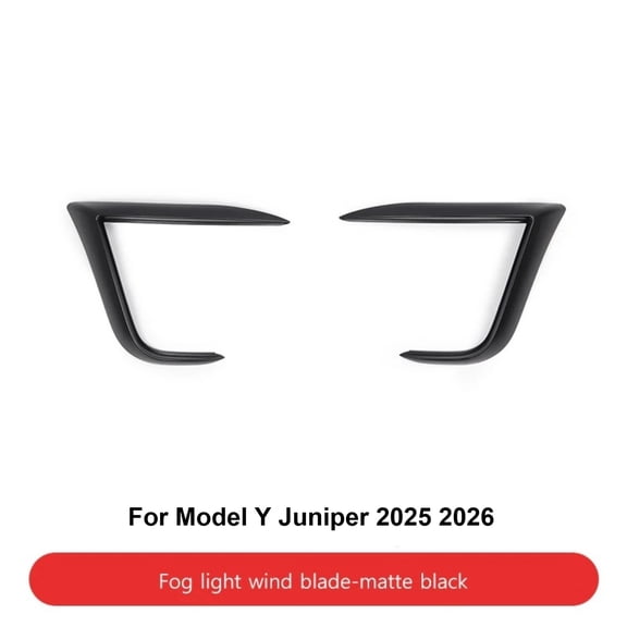 Front Lip Fog Light Brow For Tesla Model Y Juniper 2025 2026 ABS Anti - Scratch Car Front Wind Blade Shovel Lamp Protective Board