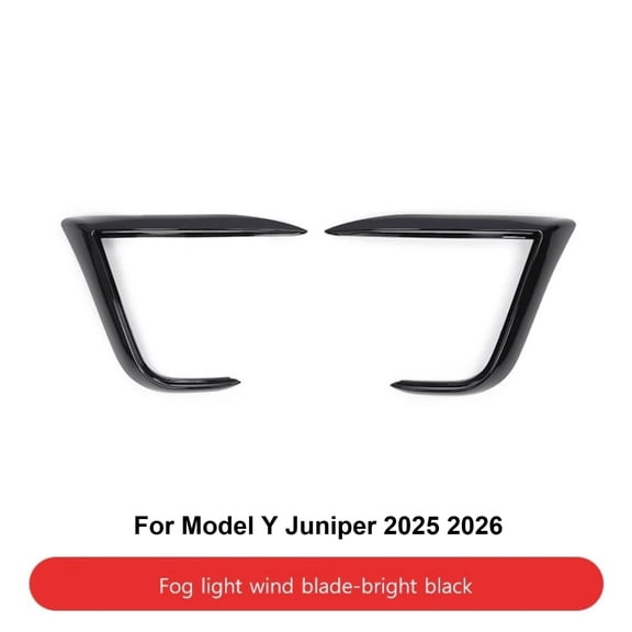 Front Lip Fog Light Wind Blade For Tesla Model Y Juniper 2025 2026 ABS Anti - Scratch Front Shovel Durable Lamp Protective Board