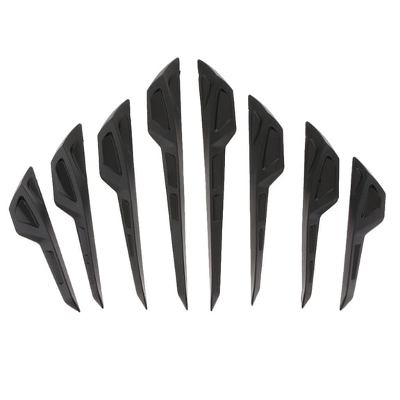 Front Lip Splitters, 8Pcs Car Style Stamping Spoilers Canards External Body with Easy to Install