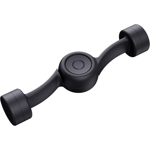 Front Load Washer Door Prop, Washing Machine Door Prop Open to Prevent Odors with 3 Adhesive Metal Catch, Door Holder to Keep Door Open (Black)