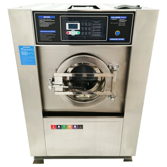 Front Load Washer Industrial Automatic Laundry Washing Machine Commercial Washer Laundry, Dehydration and Drying Machine 220V