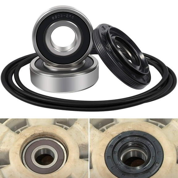 Front Load Washer Tub Bearings & Seal Kit for LG & Kenmore etc Replace 4036ER2004A 4280FR4048L 4280FR4048E 4036ER4001B Rotate Quiet Deep Groove Ball Bearings