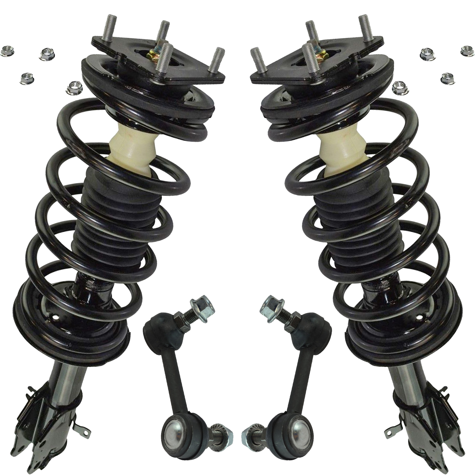 4-pc Suspension Kit Loaded Complete Strut Assemblies Sway Bar End Links 4-pc Suspension Kit Loaded Complete Strut Assemblies Sway Bar End Links
