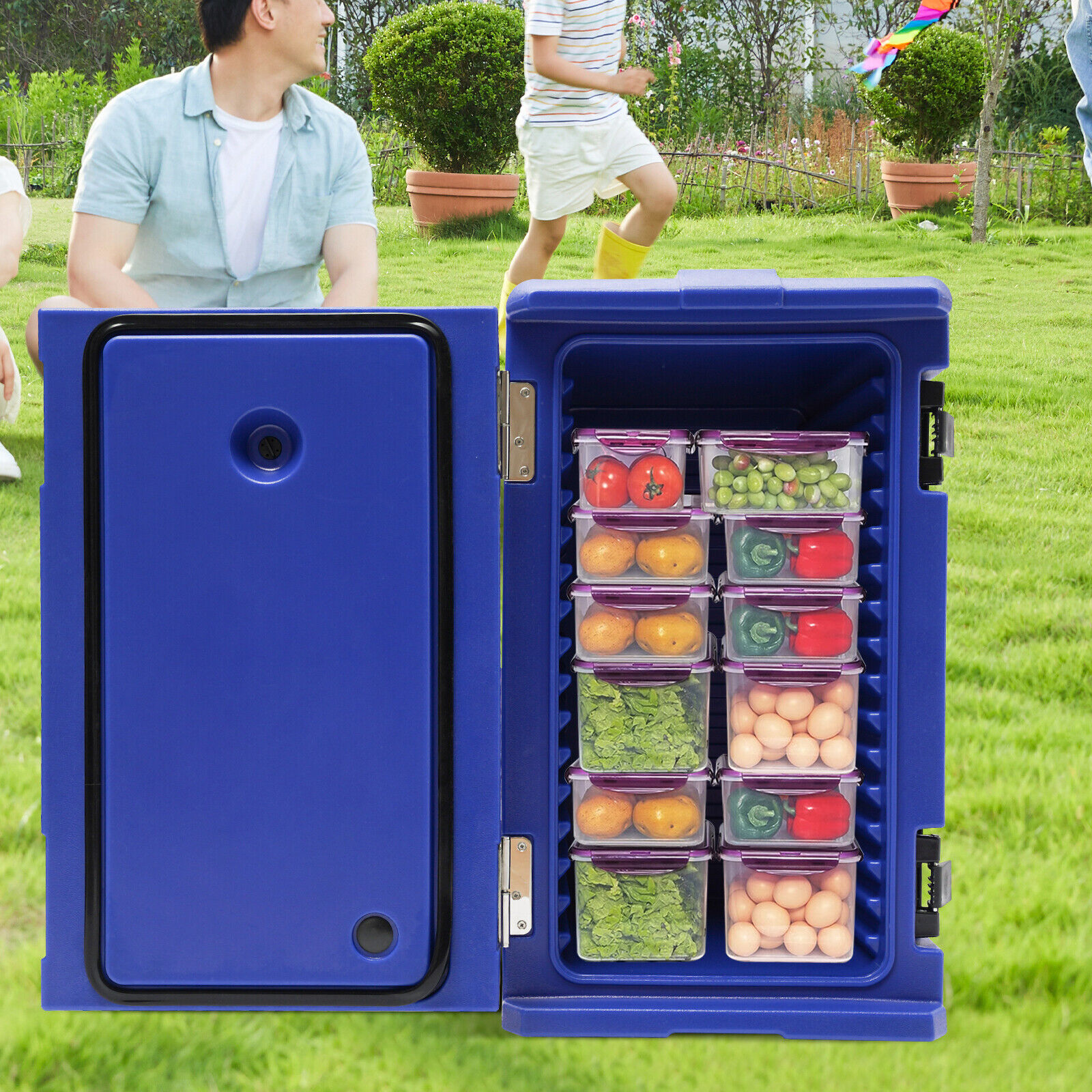 Front Loading Insulated Food Pan Carrier Hot & Cold 16 Layers 120L ...
