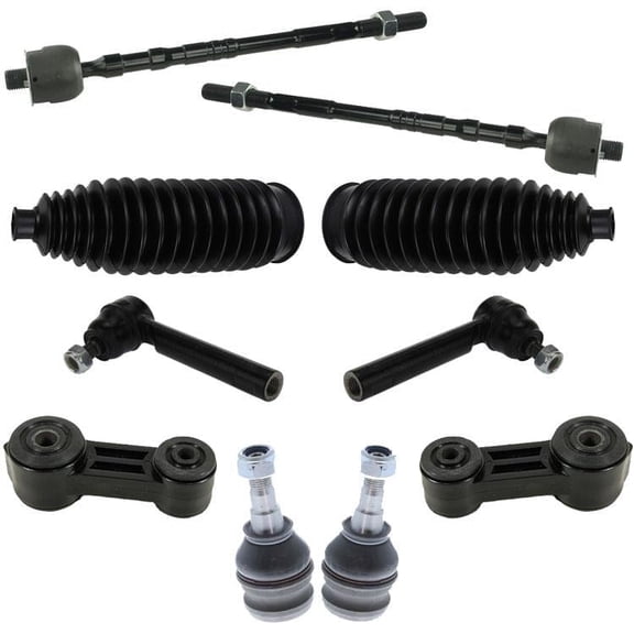 Front Lower Ball Joints Tie Rods & Boots for Subaru Impreza TS Wagon 2.5L 02-03