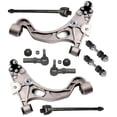 thumbnail image 1 of Front Lower Control Arm & Ball Joints Tie Rod Ends Outer Inner Sway Bars Suspension Kit 8 Pc Fits select: 2000-2005 BUICK LESABRE, 2004 CADILLAC PROFESSIONAL CHASSIS, 1 of 1
