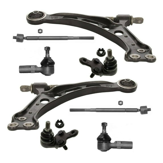 Front Lower Control Arm + Lower Ball Joints + Tie Rod Ends Outer & Inner Set 8 Pc Fits select: 1992-2001 TOYOTA CAMRY, 1992-2001 LEXUS ES
