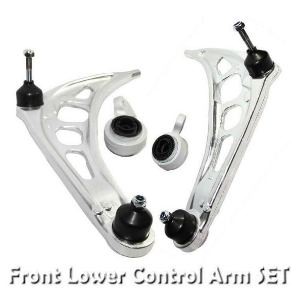 Front Lower Control Arm SET for 99-06 BMW E46 2WD ONLY 323 325 328 330 Z4 Silver 3112 6 757 623 + 519 520 520-919 520-920 LCAF BMW E46R+LCAF E46L