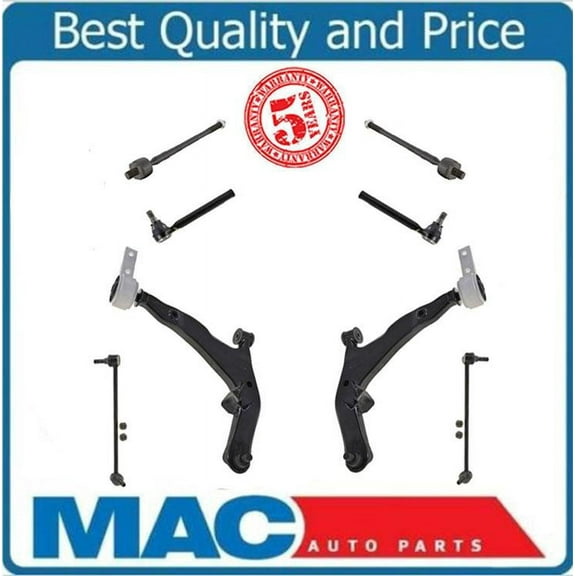 Front Lower Control Arm sway bars Links Tie Rods 8 Pcs kit fits 05-07 MURANO