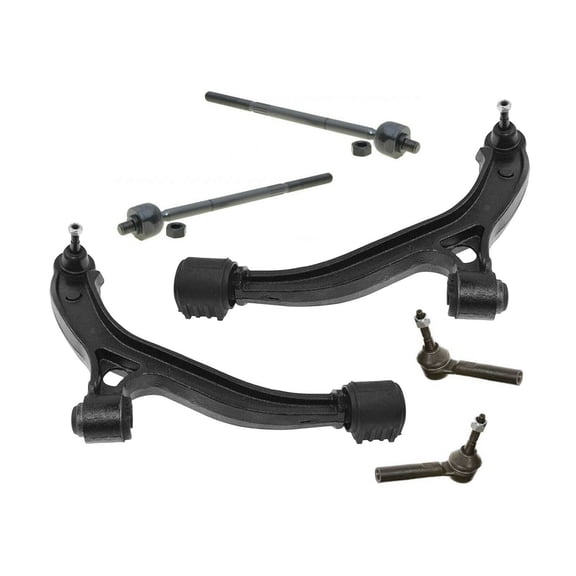 Front Lower Control Arm w/ Ball Joints + Inner & Outer Tie Rod Ends 6 Pieces Steering & Suspension Kit Fits select: 2001-2004 DODGE GRAND CARAVAN, 2001-2004 CHRYSLER TOWN & COUNTRY