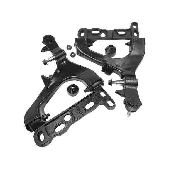Front Lower Control Armand Ball Joint Assemblies Kit - Left and Right - Compatible with 2002 - 2003 GMC Envoy (For Vehicles With 12mm Sway Bar Link Studs)