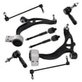 thumbnail image 1 of Front Lower Control Arms with Ball Joints Bushings Inner Outer Tie Rods Stabilizer Links Kit Compatible with Ford Explorer 2011-2019 Police Interceptor Utility 2013-2019 522-759 522-760, 1 of 6