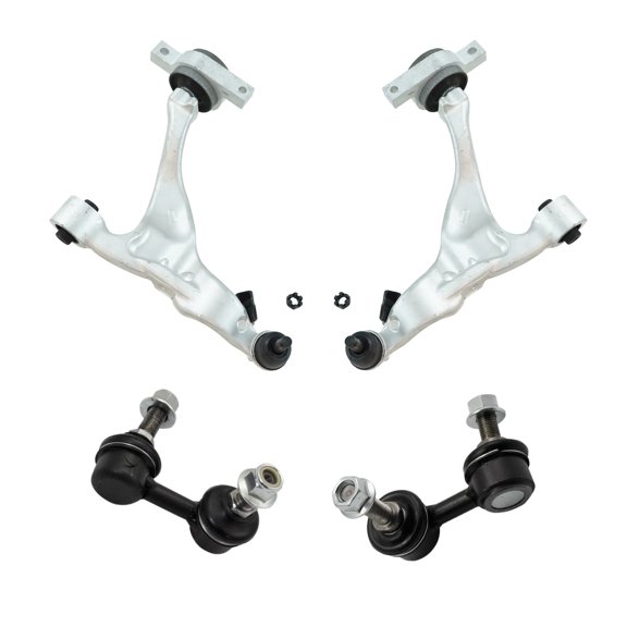 TRQ Front Suspension Kit Control Arm with Ball Joint Sway Bar Stabilizer Link Fits 2006-2010 Infiniti M35 M45