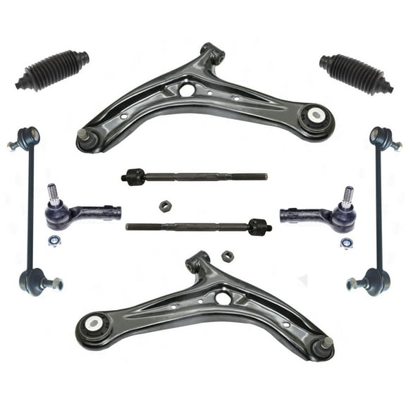 Front Lower Control Arms Inner Outer Tie Rods & Links For Ford Fiesta 2011-2017
