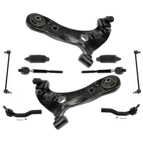 Front Lower Control Arms Inner Outer Tie Rods & Links For Toyota Prius 10-2015