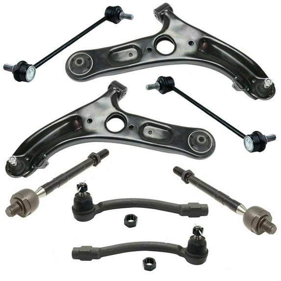 Front Lower Control Arms Sway Bar Links Tie Rods for Hyundai Elantra 2011-2016