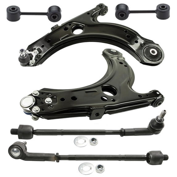 Front Lower Control Arms Sway Bar Links Tie Rods for Volkswagen Beetle 1998-2010
