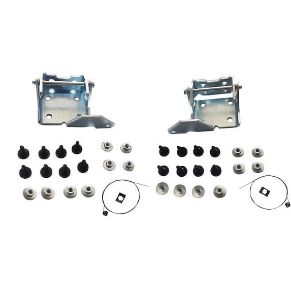 Front Lower Door Hinge Set - Compatible with 1991 Chevy C5500 Kodiak