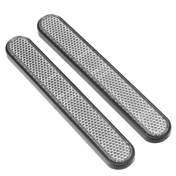 Front Lower Fork Reflector Stickers Rear Saddlebag Reflective Cover Universal Clear 1 Pair
