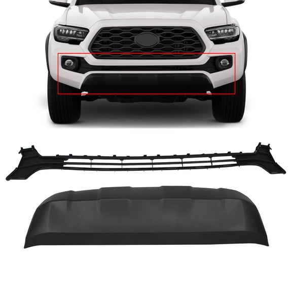 Front Lower Grille & Bumper Valance Board Set For 2016-2023 Toyota Tacoma Sport
