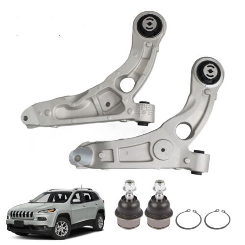 Front Lower LH+RH Control Arms + Ball Joints Kit for 2014-2018 Jeep Cherokee