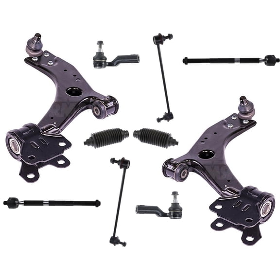 Front Lower STEEL Control Arms Tie Rods & Links Fits 2012-2018 Ford Focus