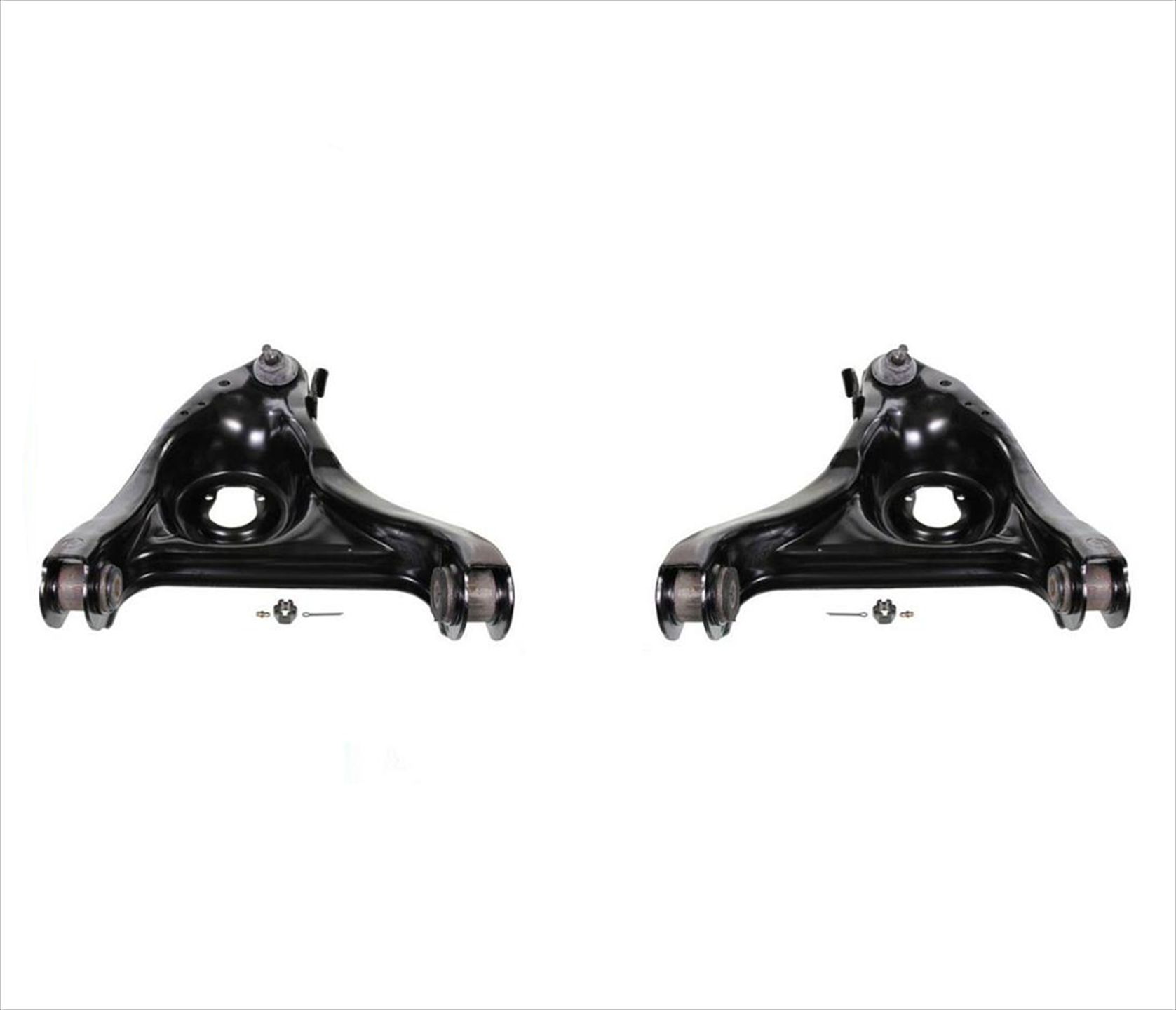 Front Suspension Arm Kit For Electric ATV/Go-Kart - 340mm Upper/Lower Arms, Shocks, Steering Knuckles, Black/Red