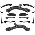 thumbnail image 1 of Front Lower & Upper Control Arms Tie Rods & Links For Nissan Sentra 2013-2019, 1 of 6