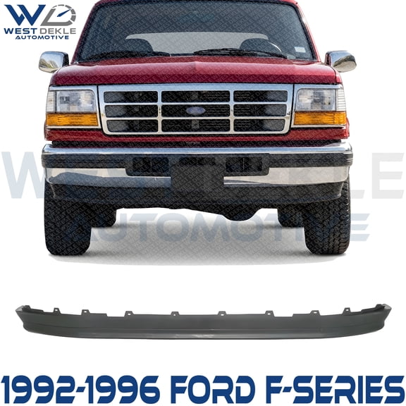 WEST DEKLE Automotive Front Lower Valance Panel Textured Direct Replacement Compatible with 1992-1996 Ford F-Series FO1095154 F2TZ17626A