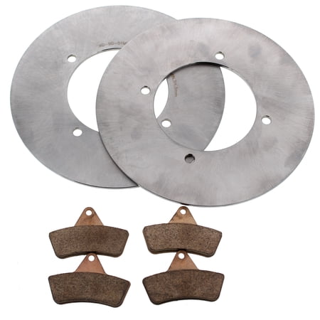 Front MudRat Brake Rotors and Brake Pads fits 2001 - 2004 Arctic Cat 250 4X4