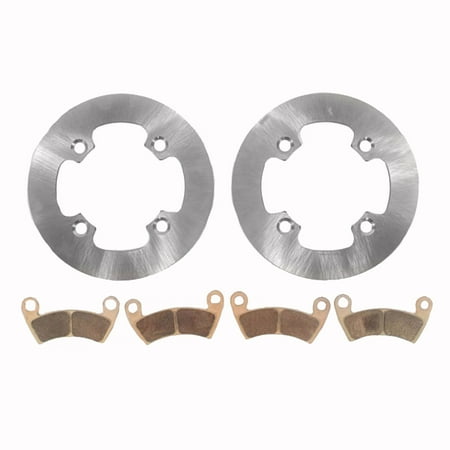 Front MudRat Rotors and Brake Pads fits 2017 - 2018 Polaris Ranger Crew XP 1000