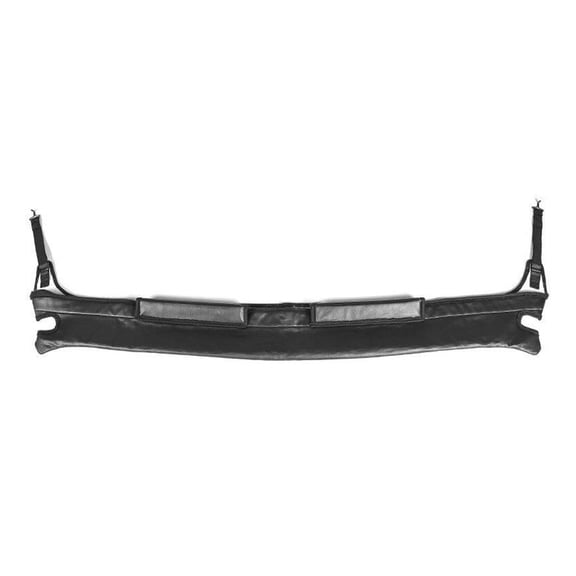 Front Nylon Hood Cover Protector Bra Set - Black Brushed Finish