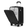 thumbnail image 1 of Front Open Carry On Luggage Laptop Compartment 100%PC TSA Lock Spinner Wheels 20" Lightweight Hardside Suitcase, 1 of 7