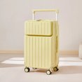 Front Opening Wide Handle Suitcase 20Inch Boarding Cabin Suitcase with