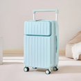 Front Opening Wide Handle Suitcase 20Inch Boarding Cabin Suitcase with
