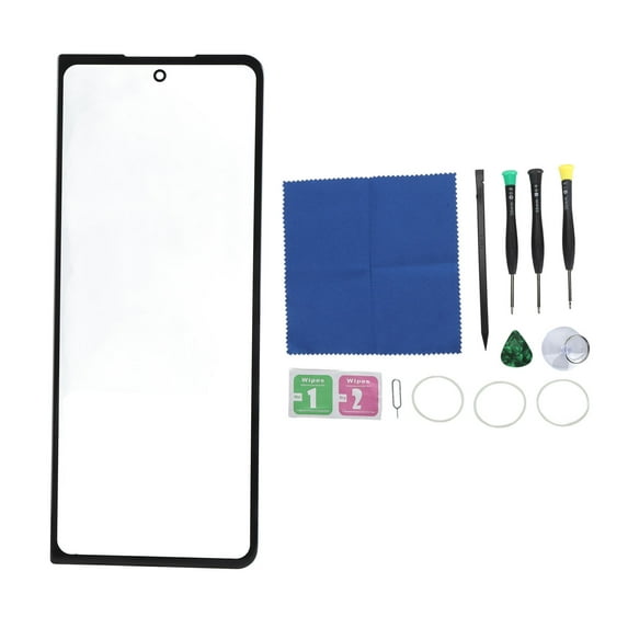 Front Outer Glass Screen Outer Lens Screen Replacement with OCA Repair Tools Kit for Galaxy Z Fold 5 5G F946