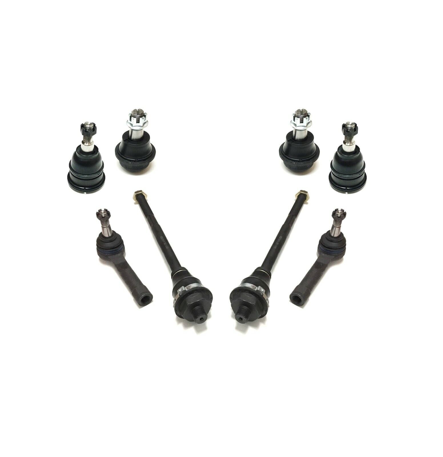 Front Outer & Inner Tie Rod Ends + Upper & Lower Ball Joints Suspension 8 Pieces Kit Fits select: 1999-2007 CHEVROLET SILVERADO, 2000-2006 CHEVROLET TAHOE