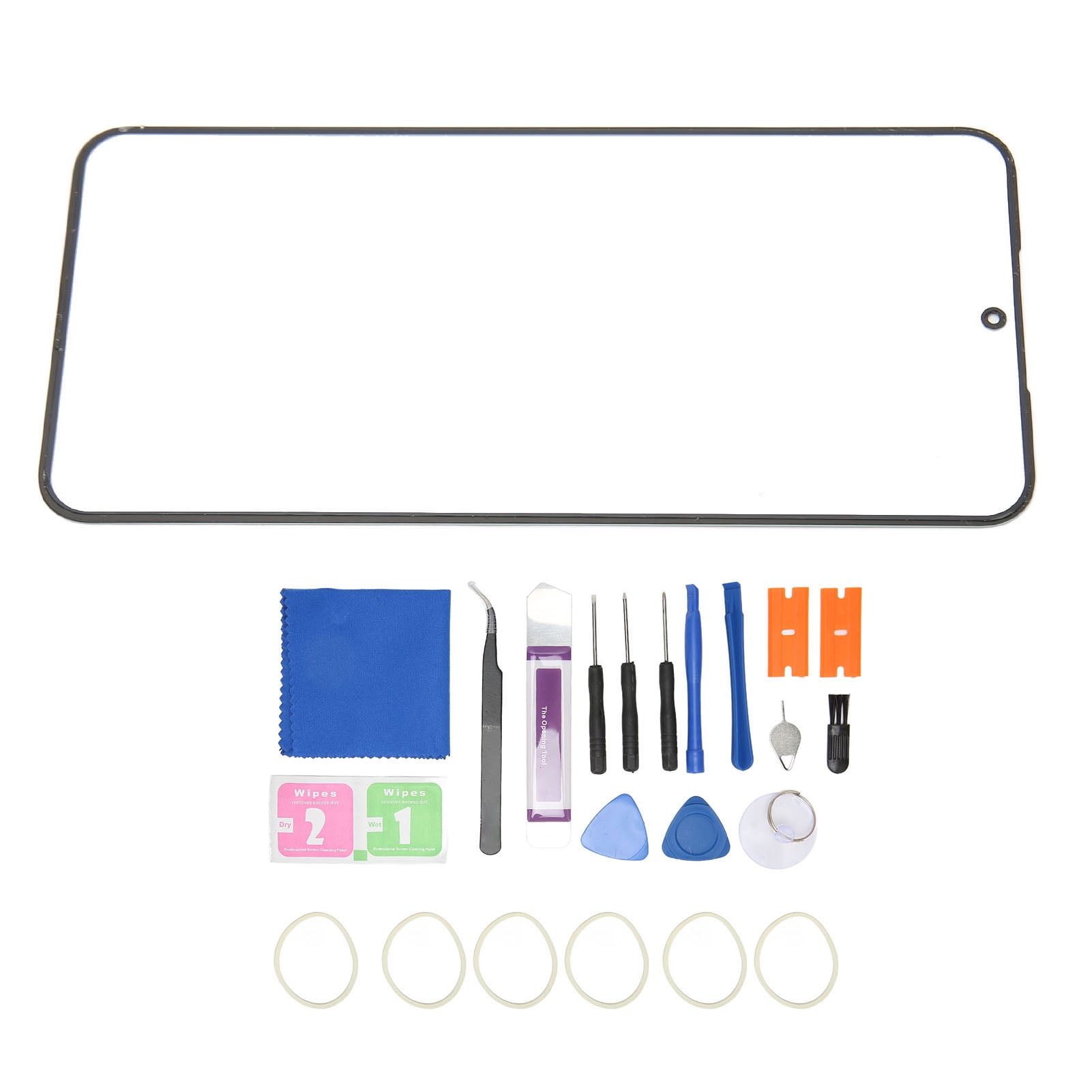 Front Outer Lens Glass Screen Replacement Repair Kit, Phone Screen