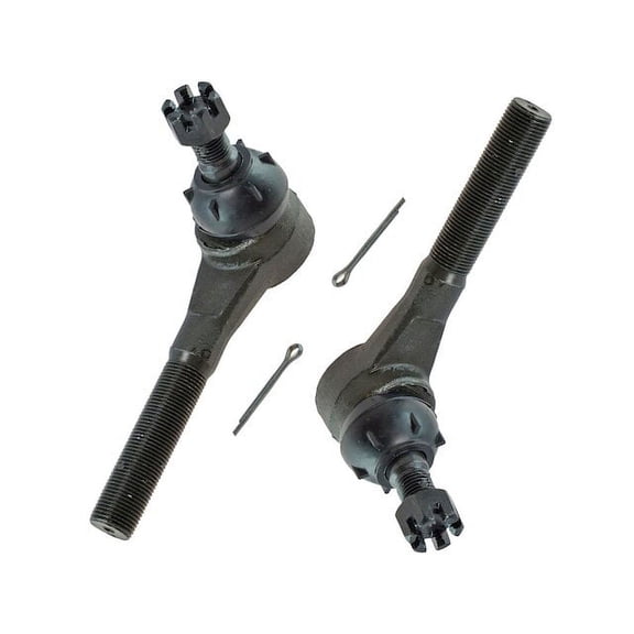 Front Outer Tie Rod End Set 2 Piece - Compatible with 1981 - 1993 Dodge D250 GAS 1982 1983 1984 1985 1986 1987 1988 1989 1990 1991 1992