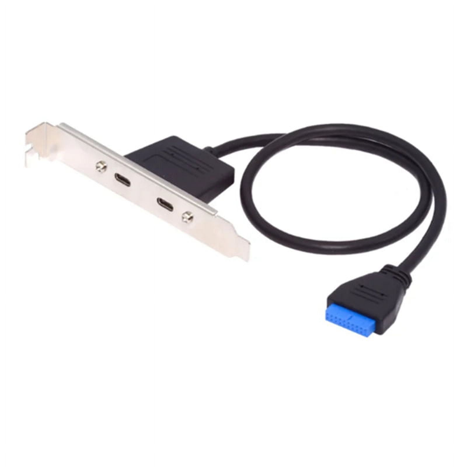 Front PCI Card Slot USB 3.1 Port Expansion 20Pin Female to Dual TYPE-C ...