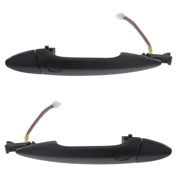 Front Pair Exterior Door Handle Compatible with 2006-2015 Lexus ES350 Lexus LS600H Lexus LS460 Lexus IS350 Lexus IS250 Primed Paintable Without Key Hole 6922053040C0/C1 6921853021C1