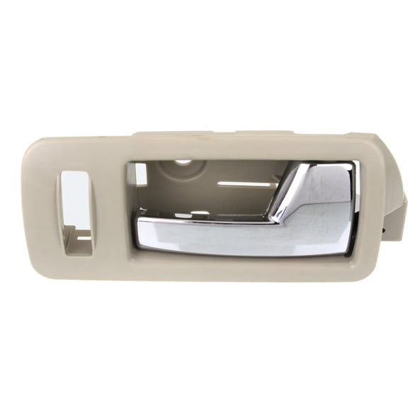 Front Passenger Side Beige bezel with chrome lever Interior Door Handle With Door Lock Hole for 2005-2010 Ford Mustang Base 6 Cyl 4.0L
