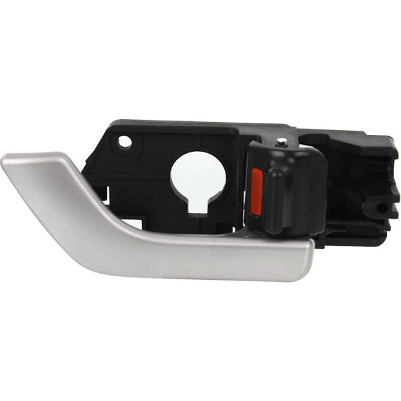 Front Passenger Side Interior Door Handle Compatible with 2003-2008 Hyundai Tiburon Silver With Lock Button 826202C500LK GT GT Limited Gtp SE Base GS Direct Fit Handle Assembly