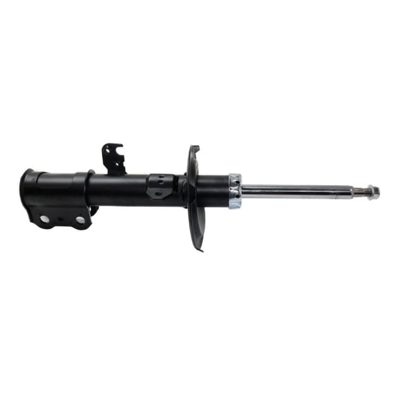 Front Passenger Side Shock Absorber Strut Black FWD 12.8 in. Collapsed Length Non-Adjustable Damping Type Stem Upper Mount Style