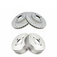 thumbnail image 1 of Front Performance Brake Rotors & Rear Brake Drum Kit Set For Chevy Geo Toyota, 1 of 9