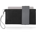 thumbnail image 1 of Front Pocket Wallet - Minimalist Wallet - Mammoth Black - Leather - Carry Cards, , Phone,  - Lobster Claw  Included- Ultra Thin 4"x2", 1 of 6